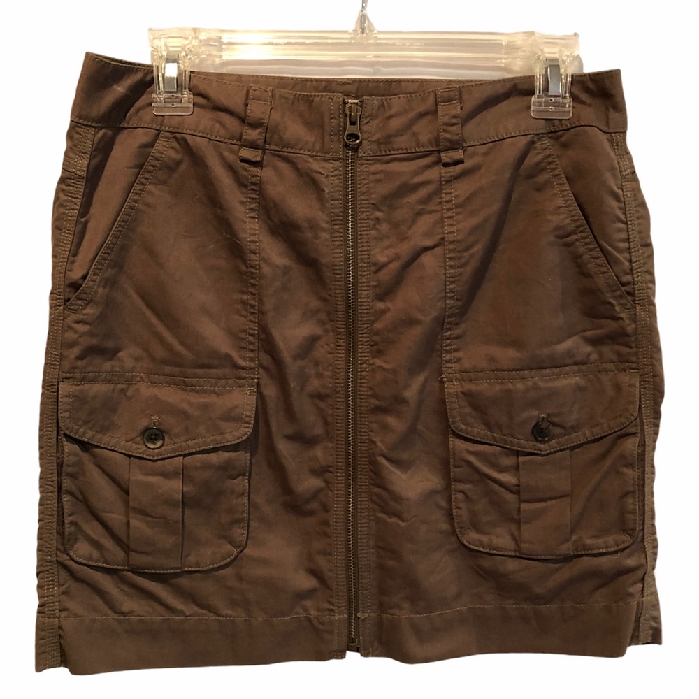 Loft Front Zip Cargo Skirt Size 2